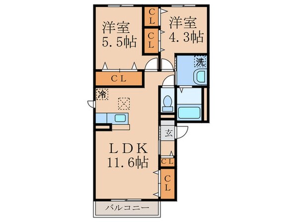 ウィンドヒルＴＫの物件間取画像